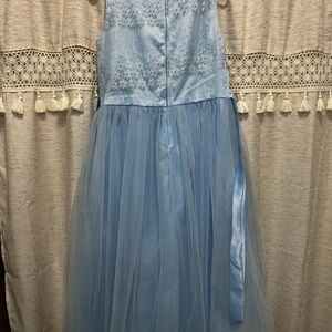 Elegant Blue Sleeveless Dress